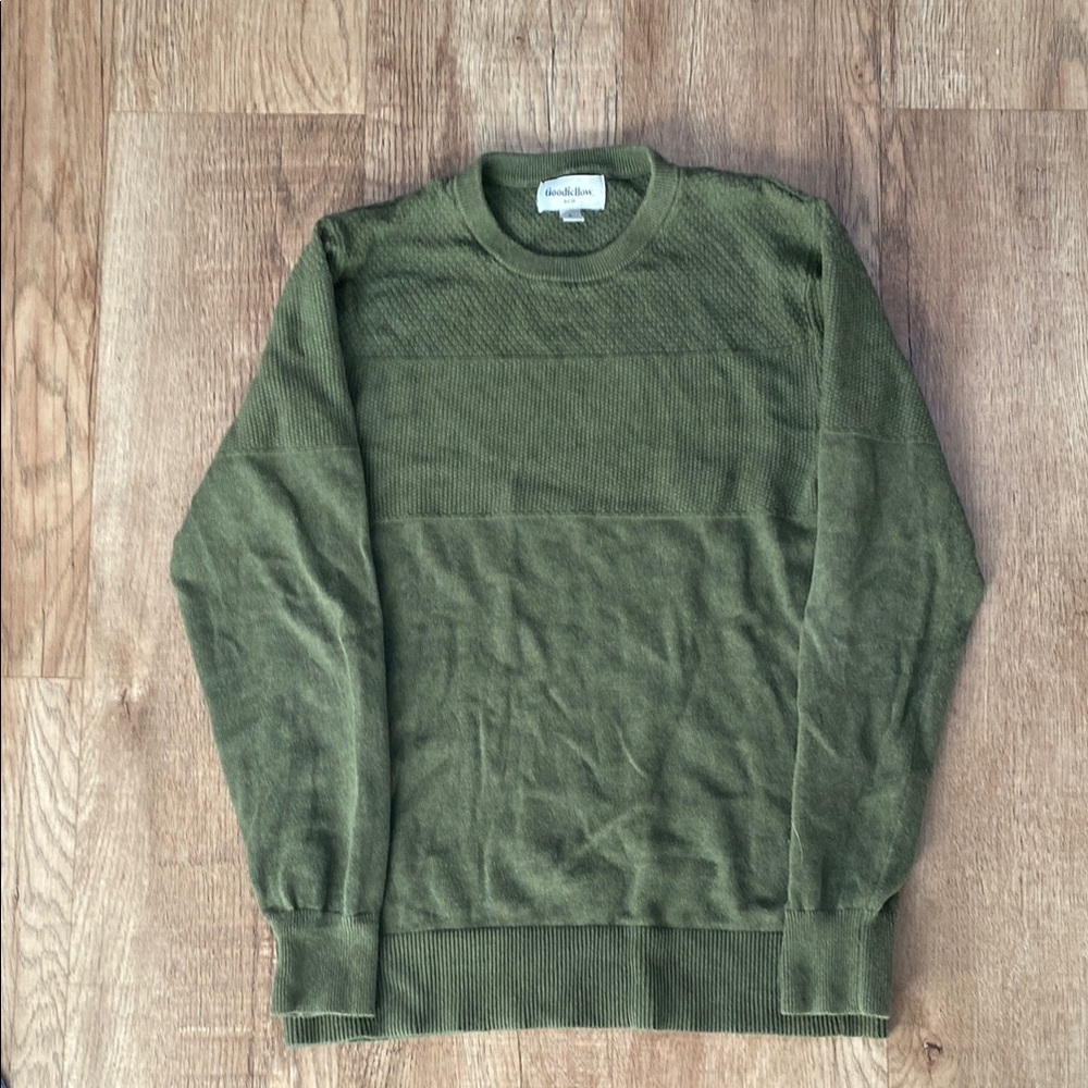 Men’s Goodfellow & Co Green Crewneck Sweater Classic Knit